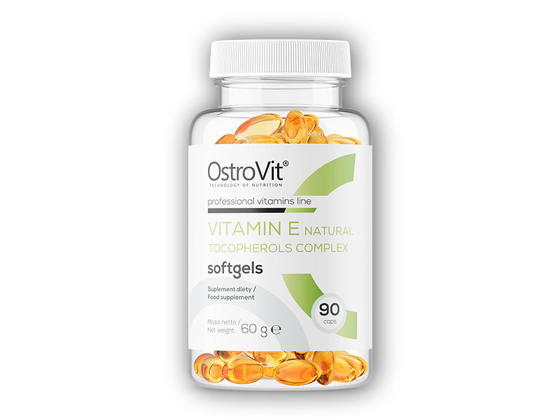 Ostrovit Vitamin E natural tocopherols complex 90 kapslí + DÁREK ZDARMA