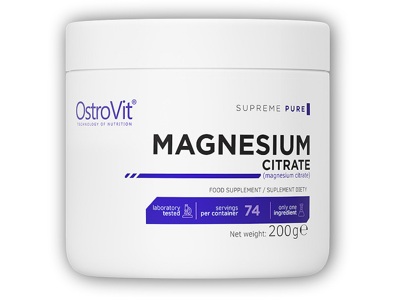 Ostrovit Supreme Magnesium citrate 200g Varianta: natural + DÁREK ZDARMA