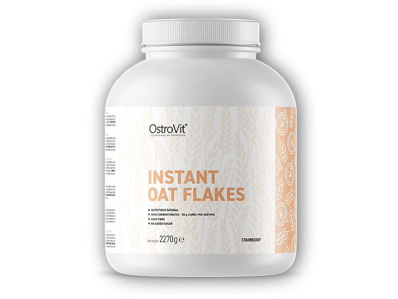 Ostrovit Oat flakes 2270g Varianta: jahoda + DÁREK ZDARMA