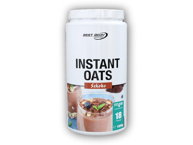 Best Body Nutrition Instant oats 1800g Varianta: čokoláda + DÁREK ZDARMA