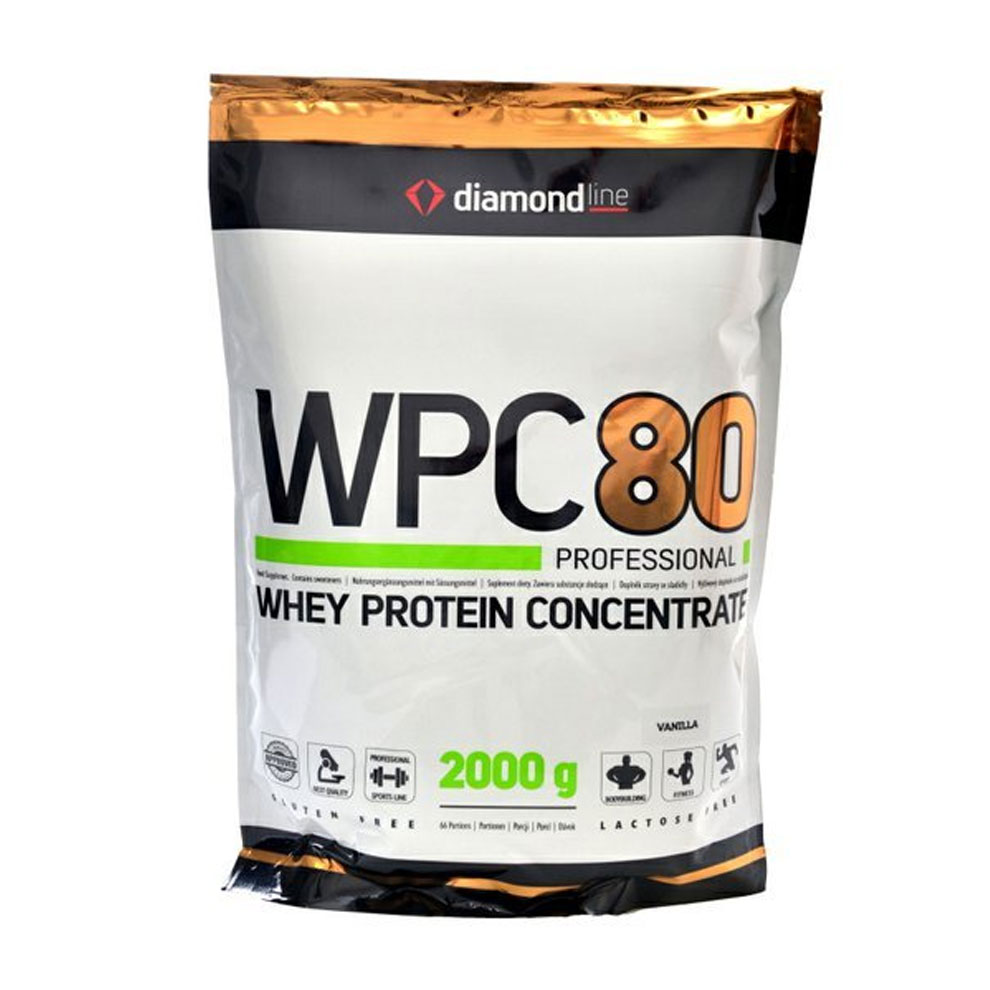 Hi Tec Nutrition Diamond line WPC 80 protein 2000g + šťavnatá tyčinka ZDARMA Varianta: vanilla + DÁREK ZDARMA