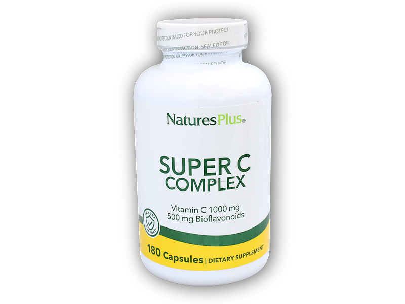 Nature´s Plus Super C Complex 180 tablet + šťavnatá tyčinka ZDARMA + DÁREK ZDARMA