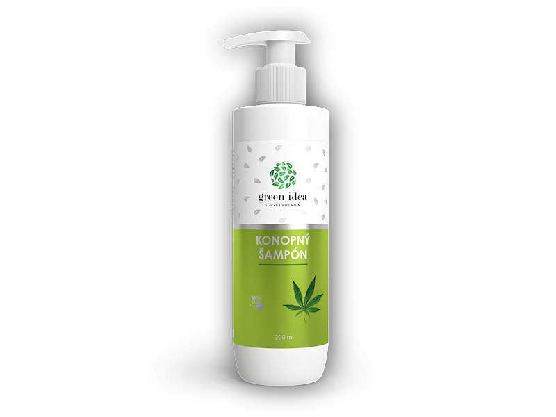 Green Idea Konopný šampon 200ml + DÁREK ZDARMA