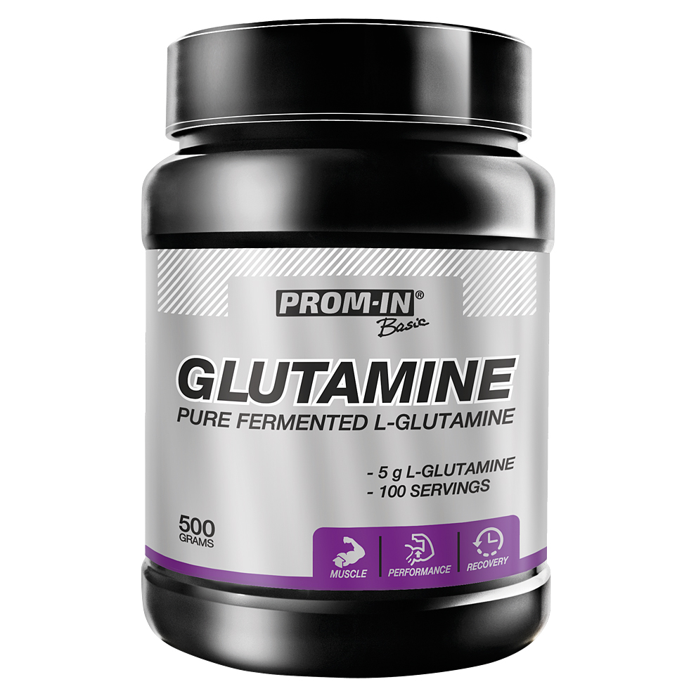 PROM-IN Glutamine Micro Powder 500g + DÁREK ZDARMA