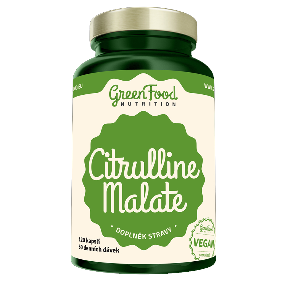 GreenFood Nutrition Citrulline malate 120 kapslí + DÁREK ZDARMA