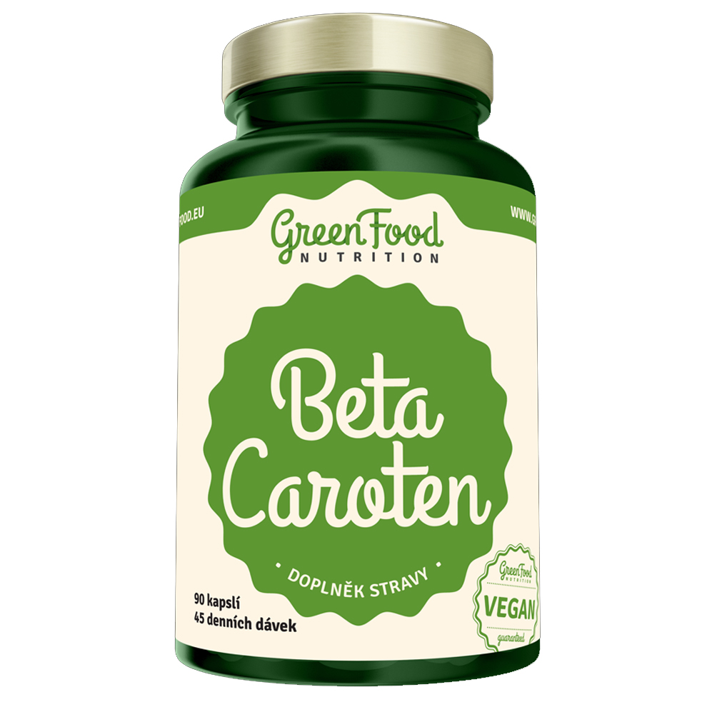 GreenFood Nutrition Beta Caroten 90 kapslí + DÁREK ZDARMA