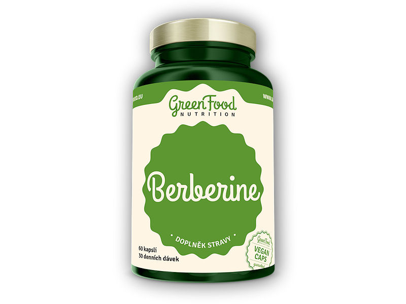 GreenFood Nutrition Berberine Hcl 60 vegan kapslí + DÁREK ZDARMA