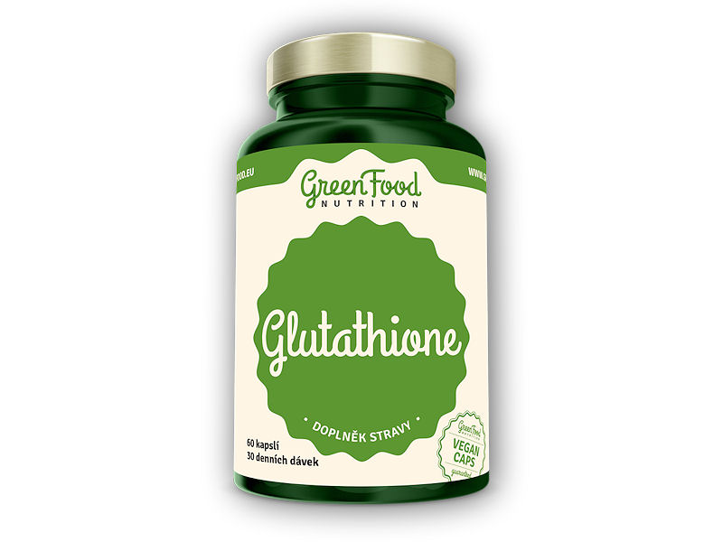 GreenFood Nutrition L-Glutathione 60 vegan kapslí + DÁREK ZDARMA