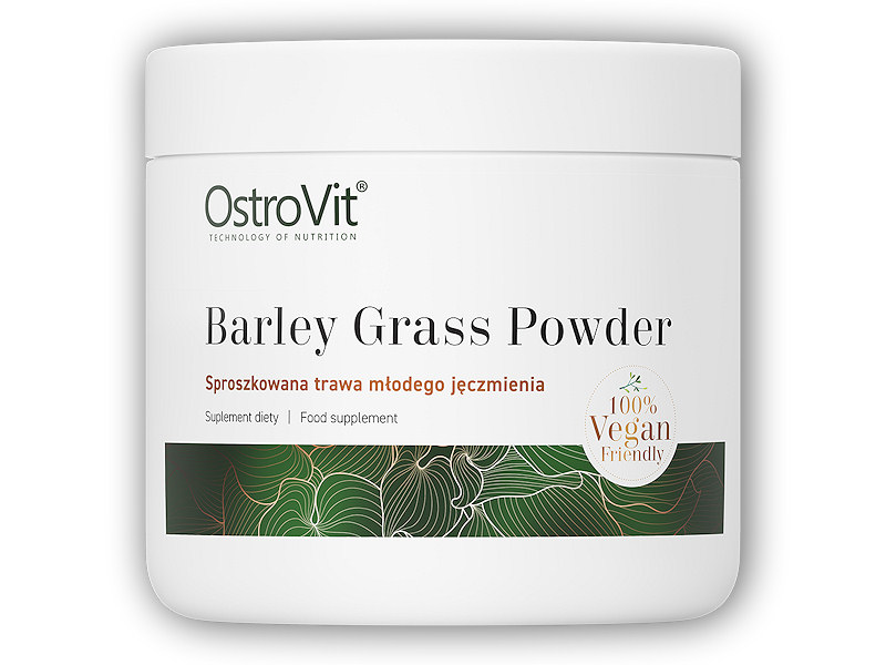 Ostrovit Young barley grass powder 200g mladý ječmen + DÁREK ZDARMA