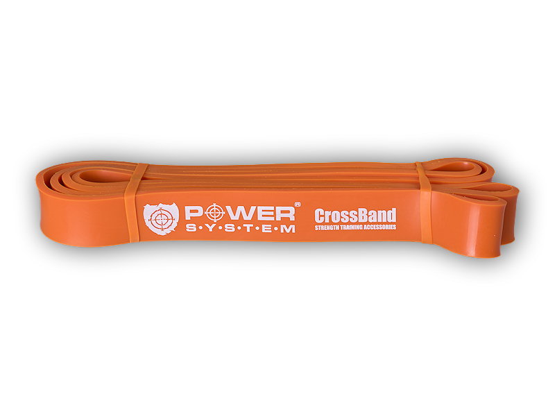 Power System Posilovací guma CROSS BAND 2 orange + DÁREK ZDARMA