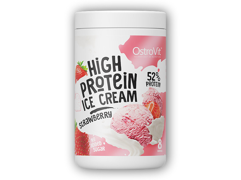 Ostrovit High protein ice cream 400g Varianta: jahoda + DÁREK ZDARMA