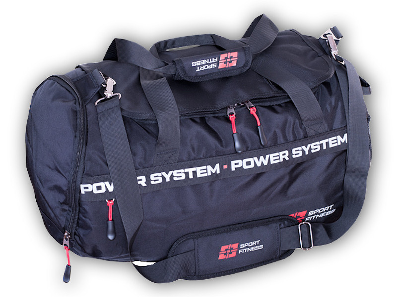 Power System GYM BAG DYNAMIC - BLACK/RED - 7012 + šťavnatá tyčinka ZDARMA + DÁREK ZDARMA