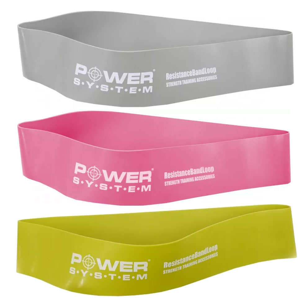 Power System Posilovací guma FLEX LOOP 1 pink + DÁREK ZDARMA