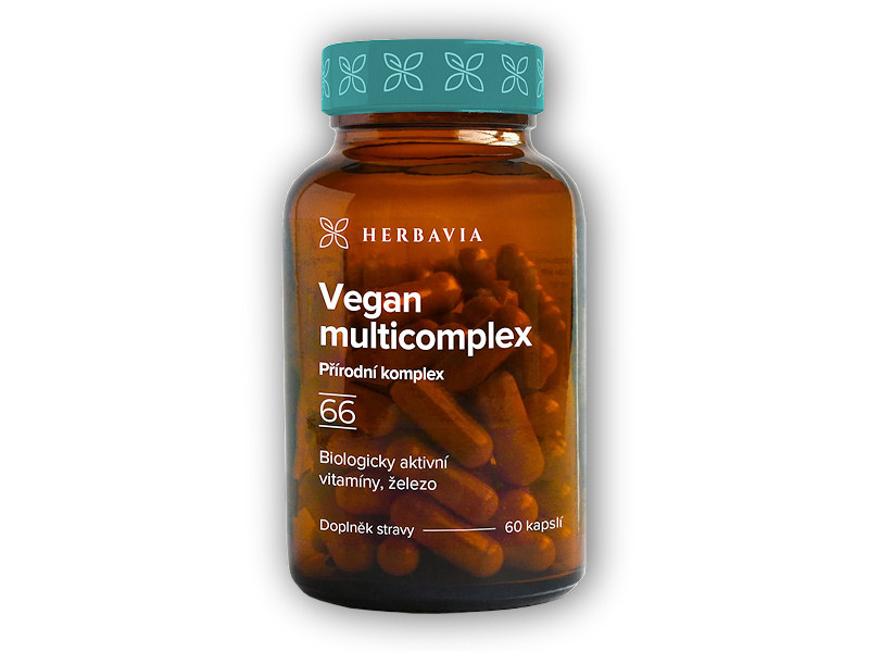 Herbavia Vegan Multicomplex + železo 60 kapslí + DÁREK ZDARMA