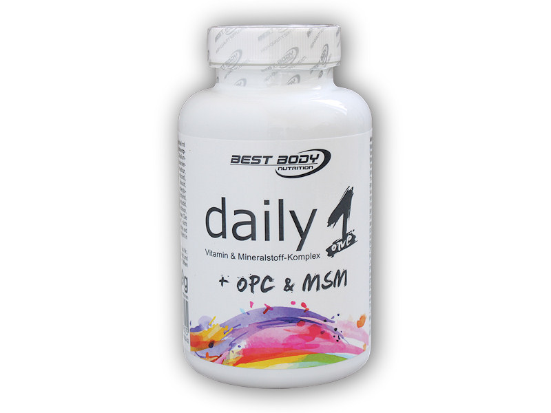 Best Body Nutrition Daily one + OPC + MSM 100 kapslí + šťavnatá tyčinka ZDARMA + DÁREK ZDARMA