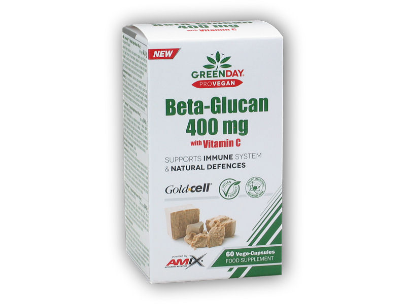 Amix GreenDay ProVEGAN Beta-Glucan 400mg + Vitamin C 60 Vcaps + DÁREK ZDARMA