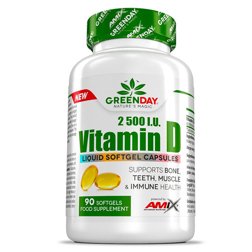 Amix GreenDay Vitamin D3 2500 I.U. 90 tobolek + DÁREK ZDARMA