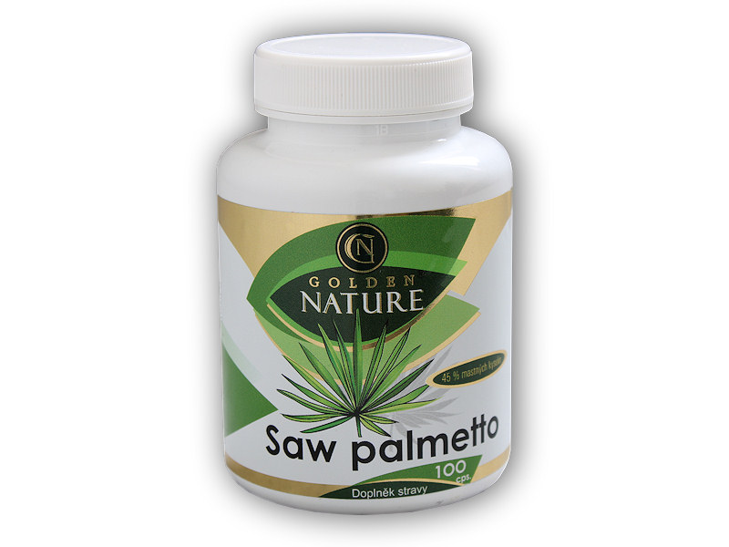 Golden Natur Saw Palmetto 45% mastných kyselin 100 kapslí + DÁREK ZDARMA