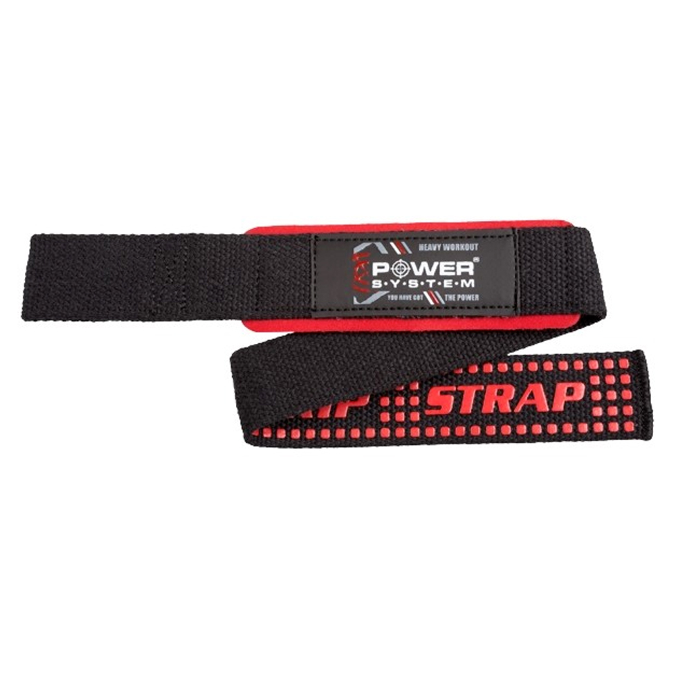 Power System PowerSystem trhačky XTR GRIP STRAPS RED + DÁREK ZDARMA