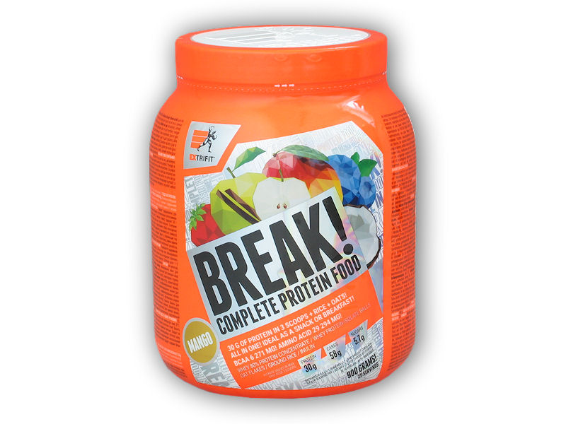 Extrifit Protein Break! 900g Varianta: jahoda + DÁREK ZDARMA