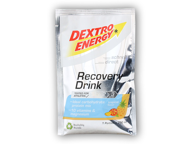 Dextro Energy Recovery Drink 44.5g Varianta: tropické ovoce + DÁREK ZDARMA