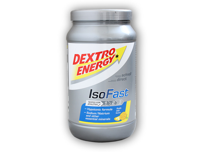 Dextro Energy Iso fast mineral drink 1120g + šťavnatá tyčinka ZDARMA Varianta: červený pomeranč + DÁREK ZDARMA
