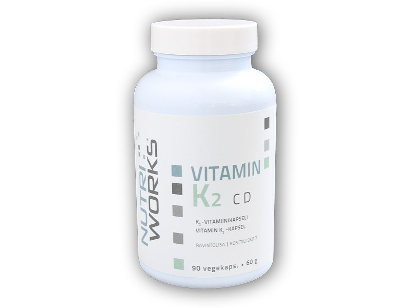 Nutri Works Vitamin K2 C D 90 kapslí + DÁREK ZDARMA