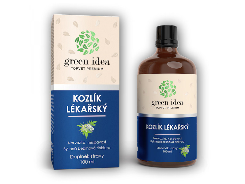 Green Idea Kozlík lékařský bezlihová tinktura 100ml + DÁREK ZDARMA