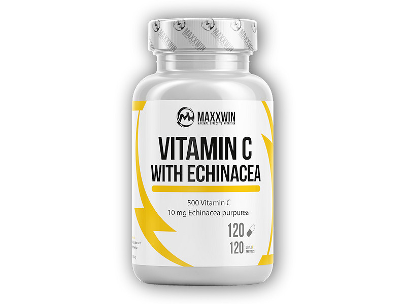 MAXXWIN Vitamin C 500 + Echinacea 120 kapslí + DÁREK ZDARMA