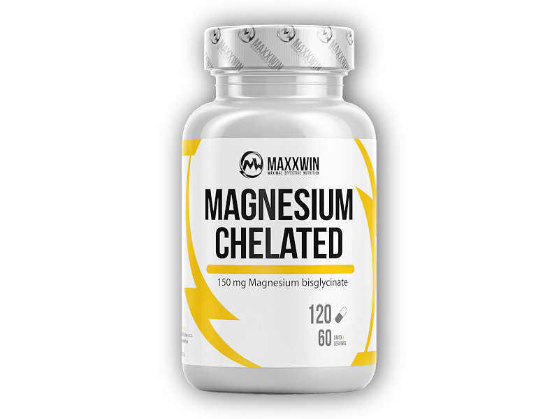 MAXXWIN Magnesium Chelated Vegan 120 kapslí + DÁREK ZDARMA
