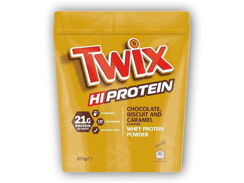 Mars Twix Hi Protein 875g + šťavnatá tyčinka ZDARMA Varianta: chocolate biscuit caramel + DÁREK ZDARMA