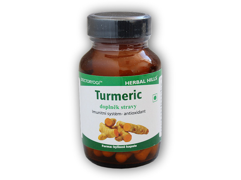 Herbal Hills Turmeric 60 vege kapslí + DÁREK ZDARMA