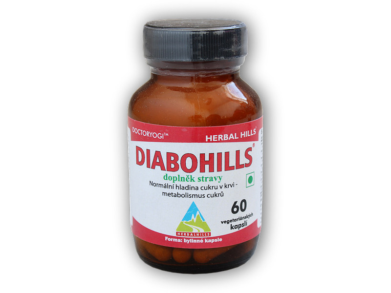 Herbal Hills Diabohills 60 vege kapslí + DÁREK ZDARMA
