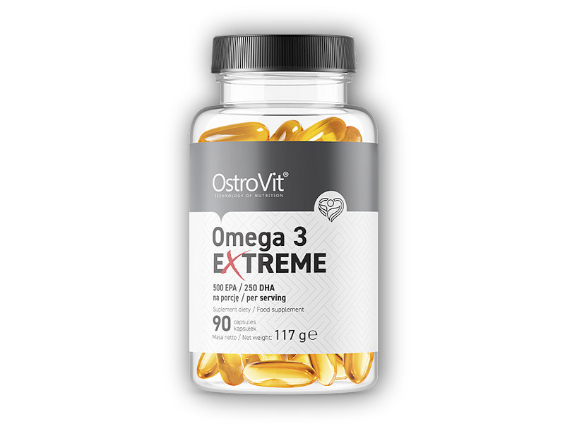 Ostrovit Omega 3 extreme 500 EPA / 250 DHA 90 kapslí + DÁREK ZDARMA