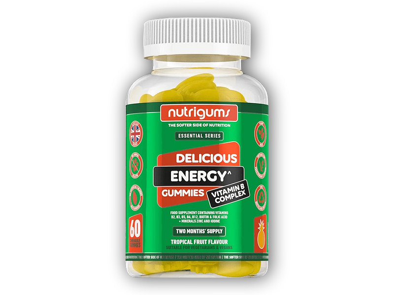 Nutrigums Energy Vitamin B Complex 60 gummies + DÁREK ZDARMA