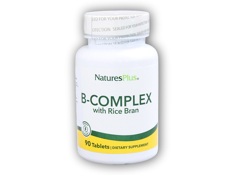 Nature´s Plus Source of Life B-complex with rice bran 90tb + DÁREK ZDARMA