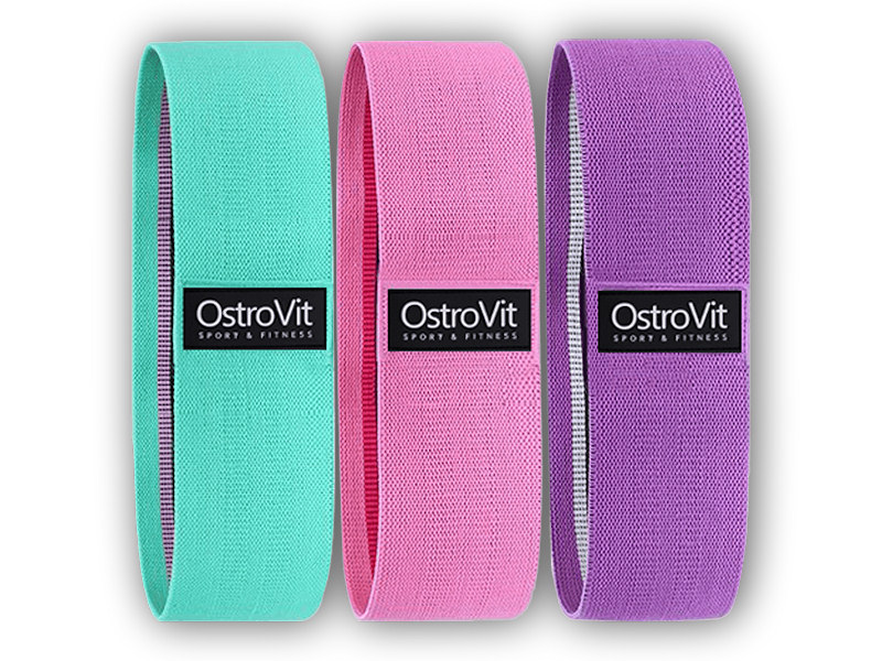 Ostrovit Material resistance bands 3 pack set gumy + DÁREK ZDARMA