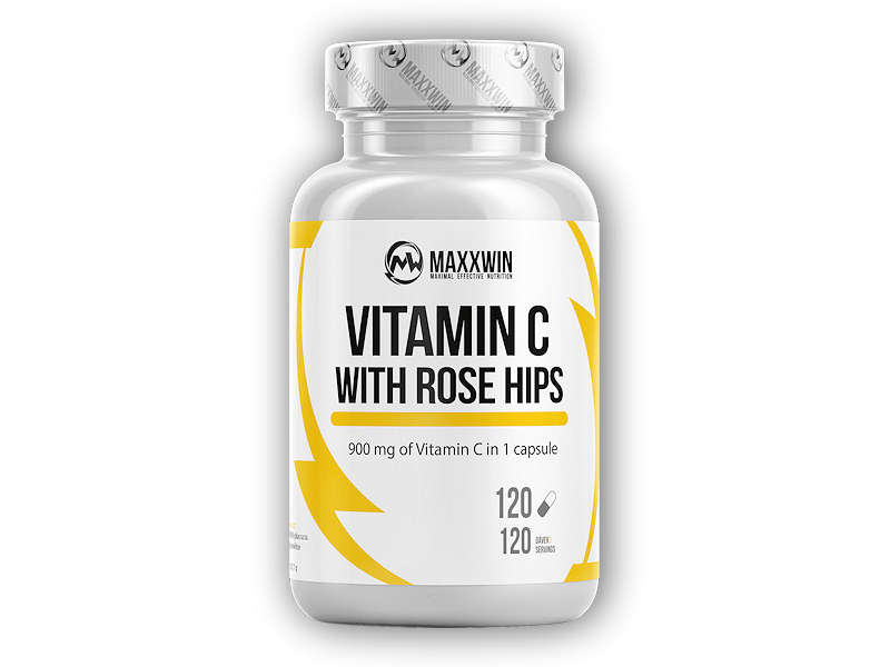 MAXXWIN Vitamin C 1000 with rose hips 120 kapslí + DÁREK ZDARMA