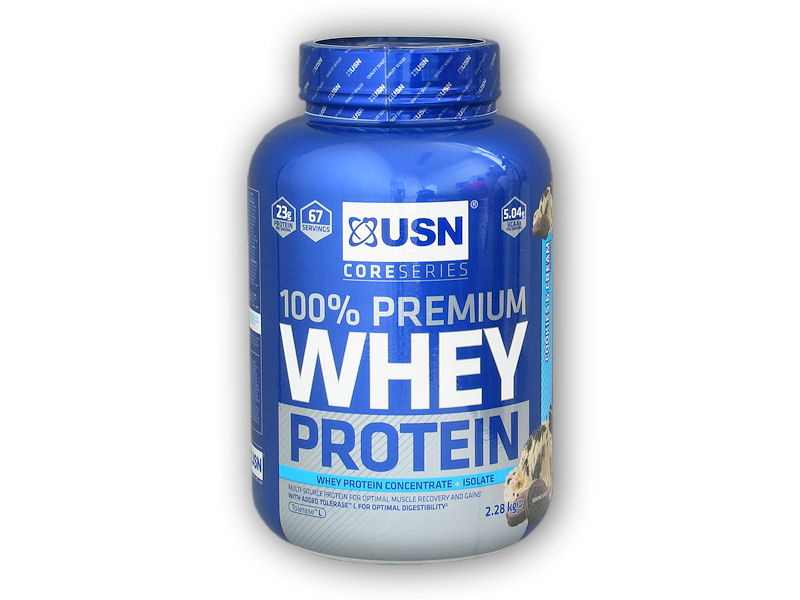 USN 100% Whey Protein premium 2280g + šťavnatá tyčinka ZDARMA Varianta: cookies cream + DÁREK ZDARMA