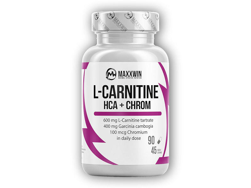 MAXXWIN L-Carnitine + HCA + Chrom 90 kapslí + DÁREK ZDARMA