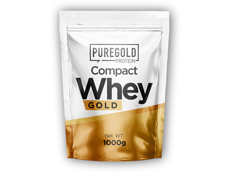 PureGold PureGold Compact Whey Protein 1000g + šťavnatá tyčinka ZDARMA Varianta: belgická čokoláda + DÁREK ZDARMA