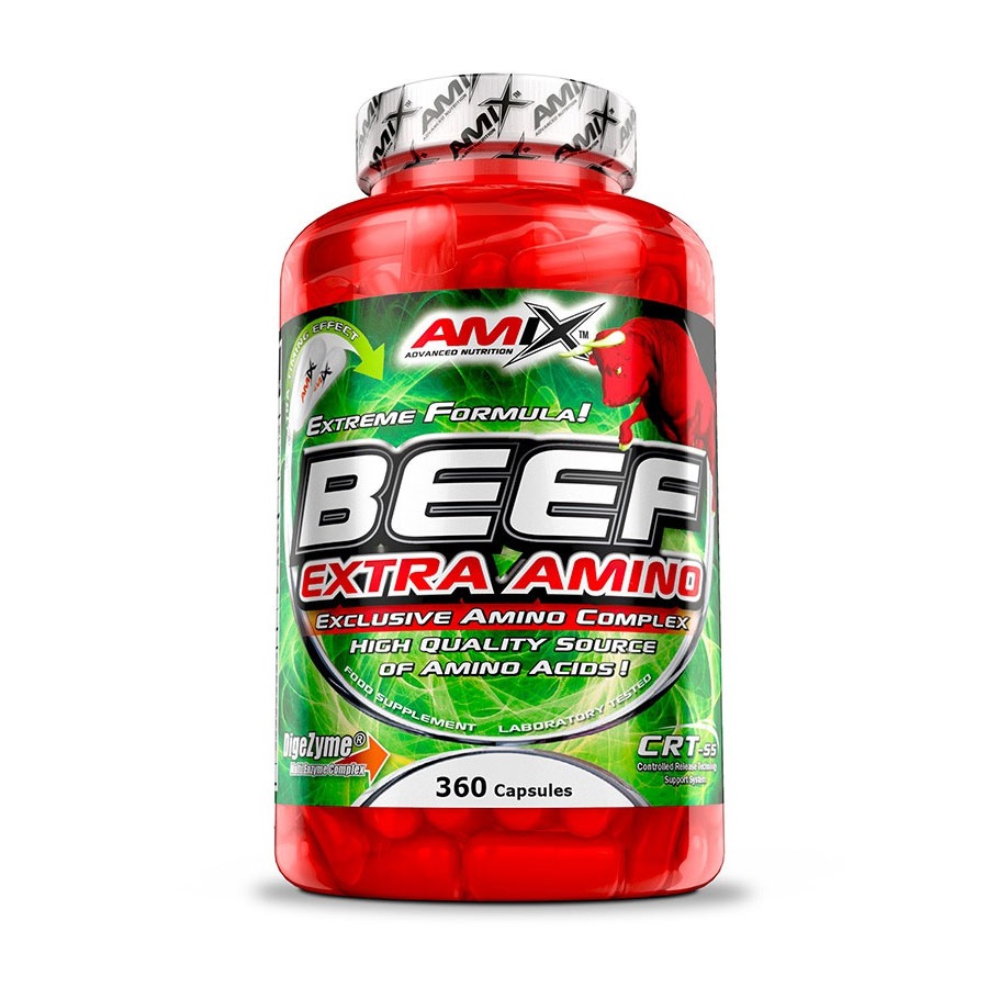Amix Beef Extra Amino 360 kapslí + DÁREK ZDARMA