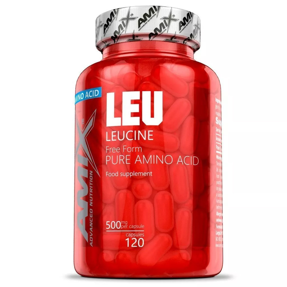 Amix Leucine Pure Amino Acids 120 kapslí + DÁREK ZDARMA