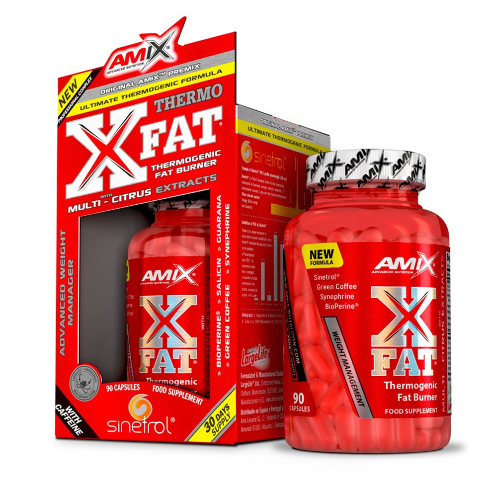 Amix X-Fat Thermogenic Fat Burner 90 kapslí + šťavnatá tyčinka ZDARMA + DÁREK ZDARMA