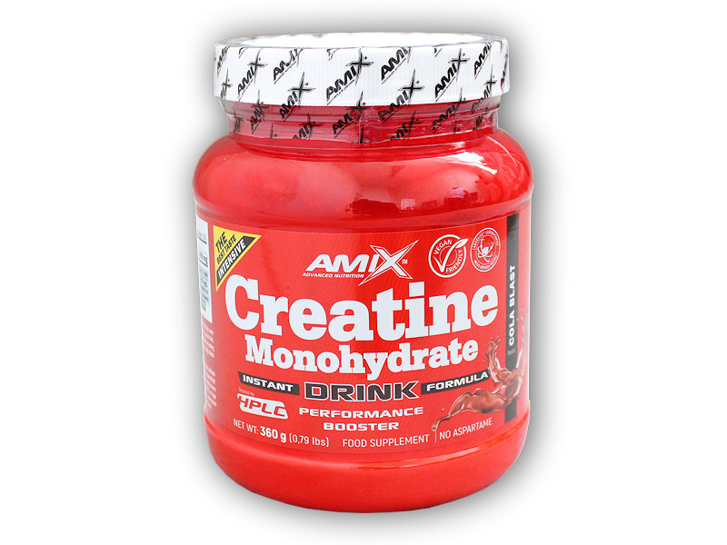 Amix Creatine monohydrate Powder Drink 360g Varianta: cola blast + DÁREK ZDARMA