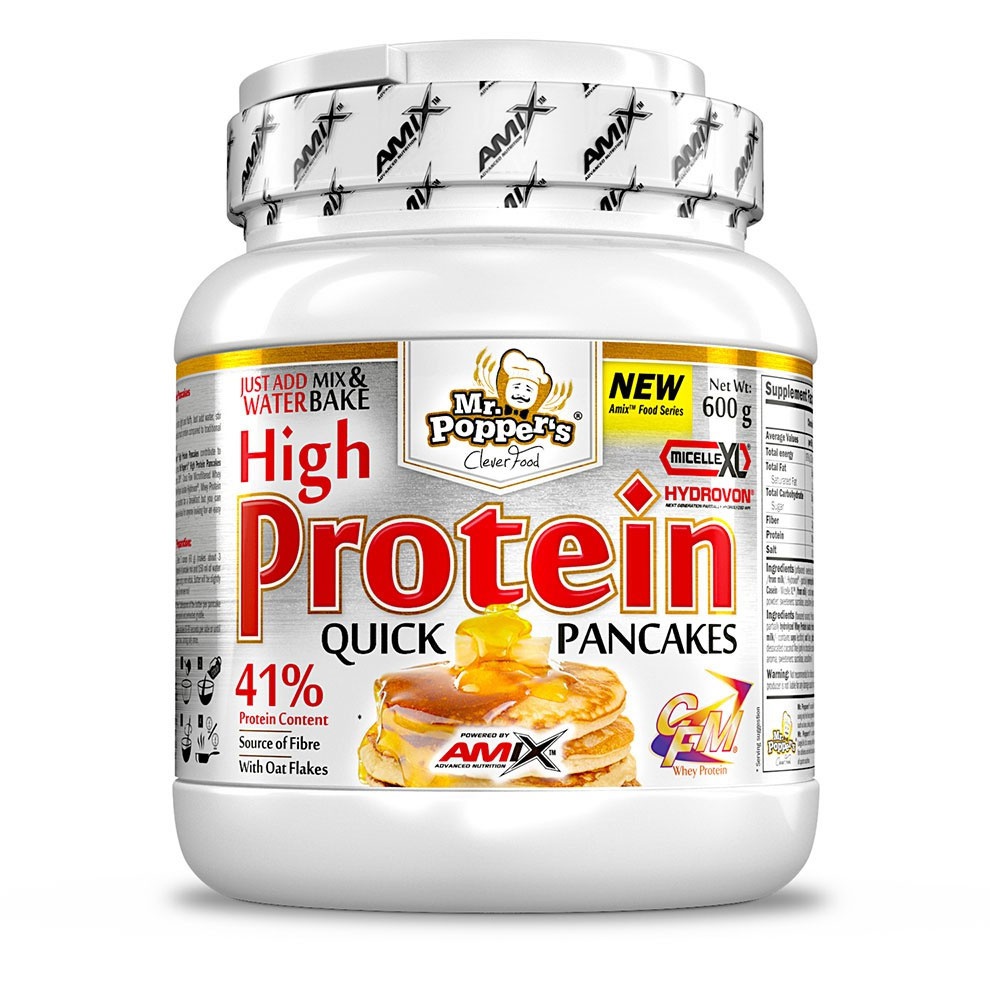 Amix Mr.Popper´s High Protein Pancakes 600g Varianta: vanilla yogurt + DÁREK ZDARMA