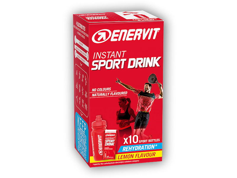 Enervit Sport Drink 10 x 16g Varianta: citron + DÁREK ZDARMA
