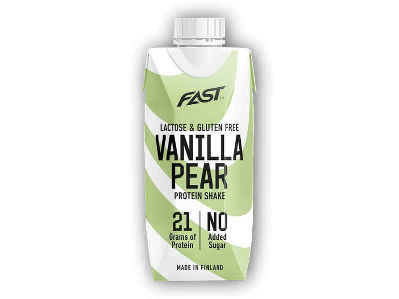 Fast Fast Protein Shake Vanilla / Pear Bez Laktózy 250ml + DÁREK ZDARMA