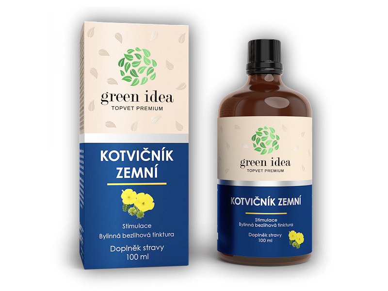 Green Idea Kotvičník zemní bezlihová tinktura 100ml + DÁREK ZDARMA