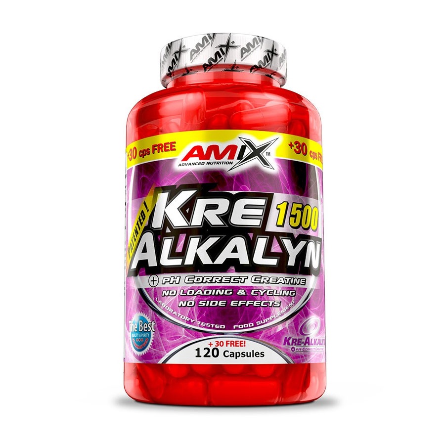 Amix Kre-Alkalyn 220 kapslí + šťavnatá tyčinka ZDARMA + DÁREK ZDARMA